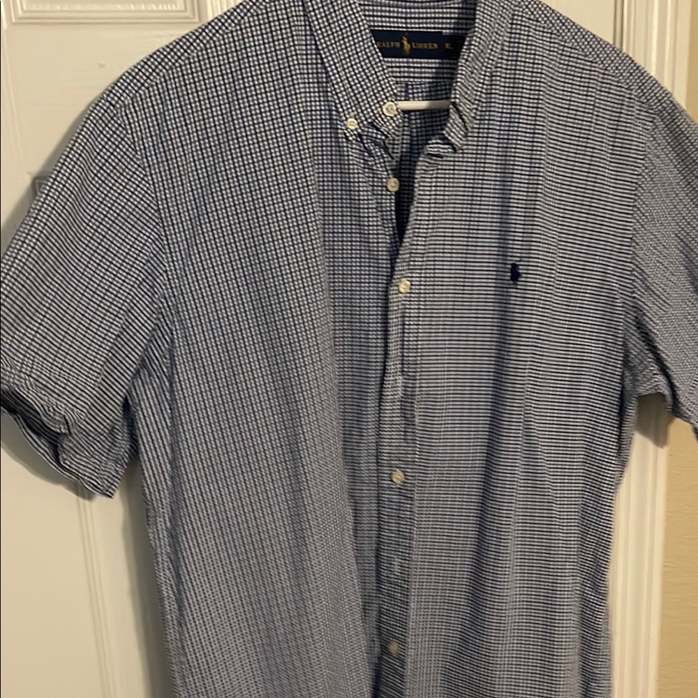Ralph Lauren Blue Casual Button Down Shirt